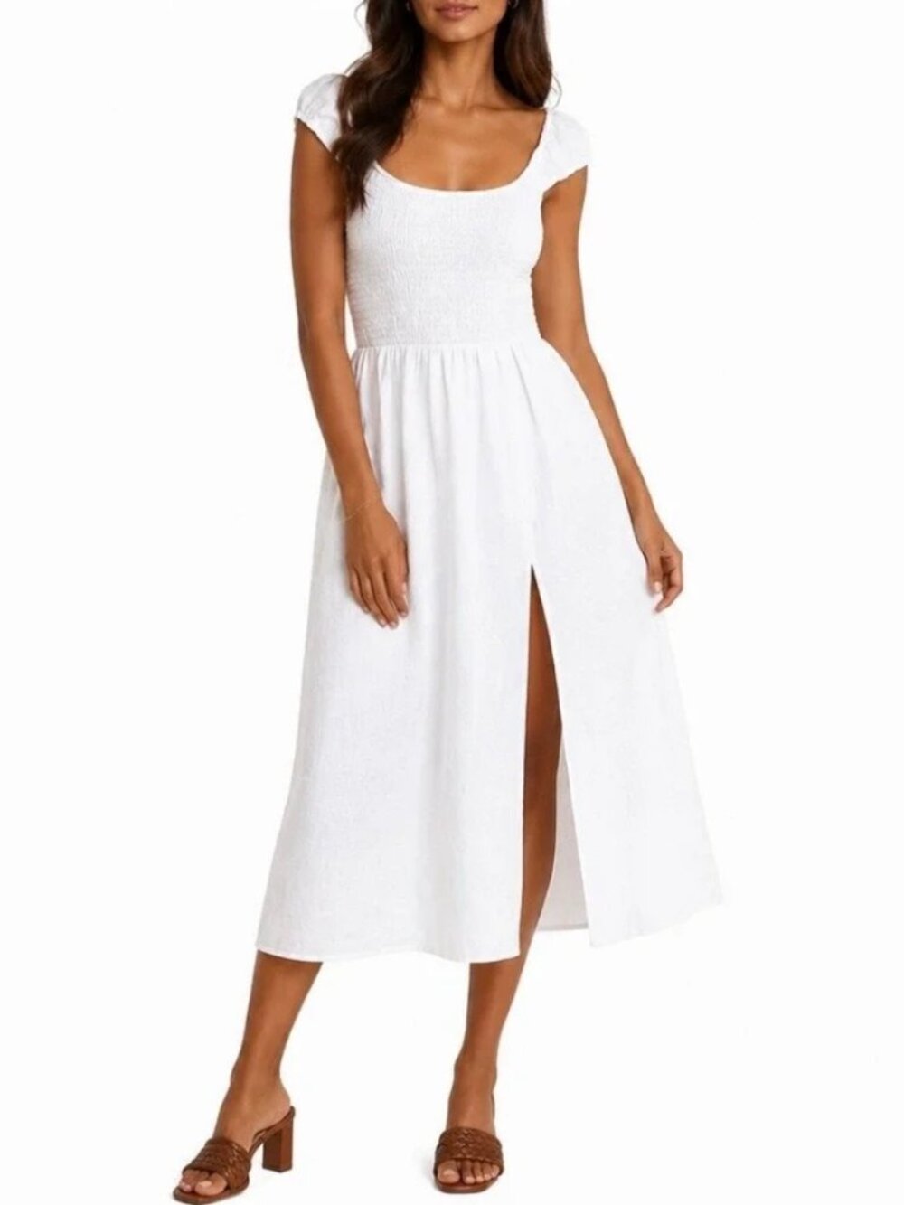 Reformation Tavi Linen Dress